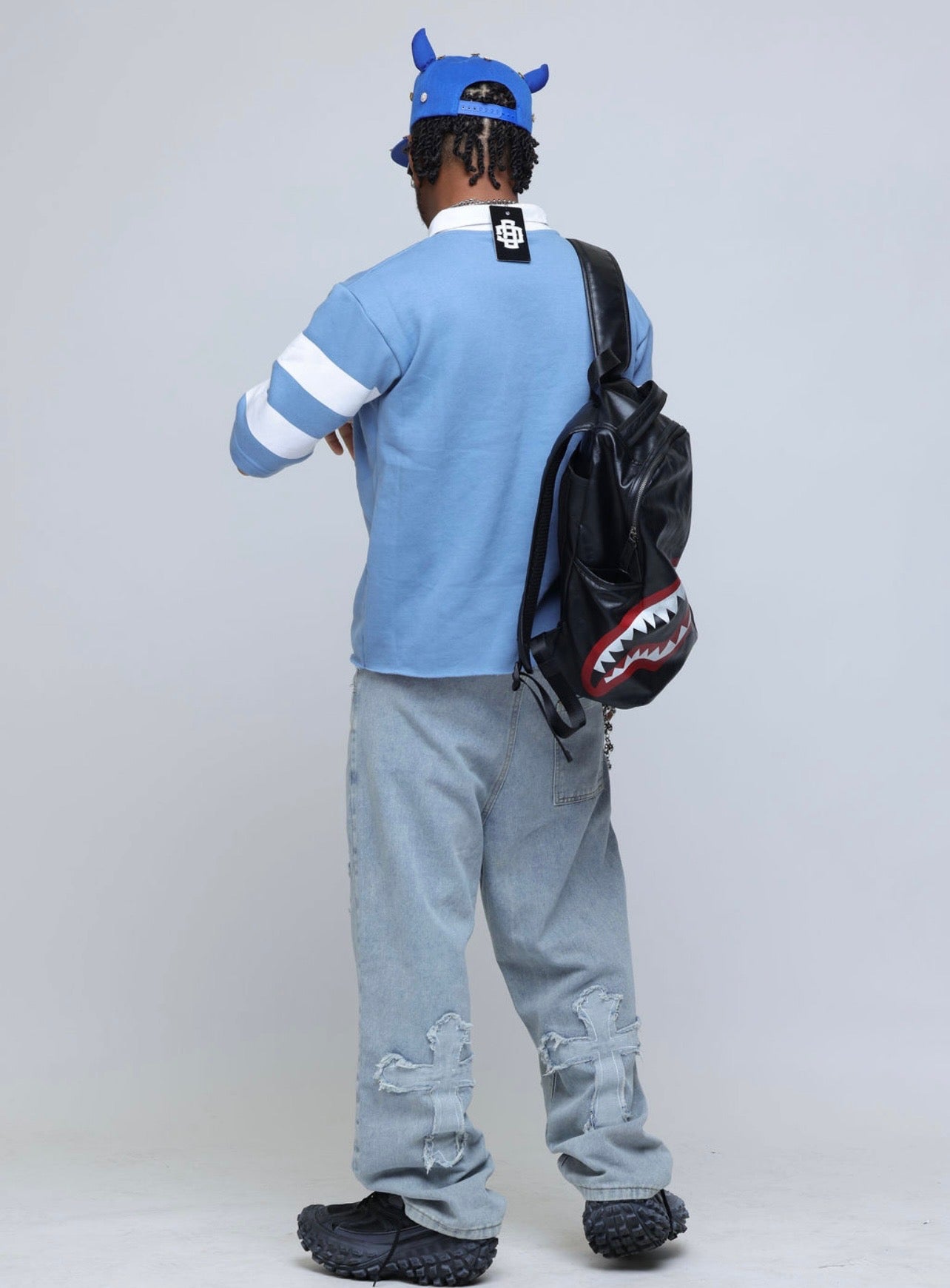 Blue Rugby Polo Shirt