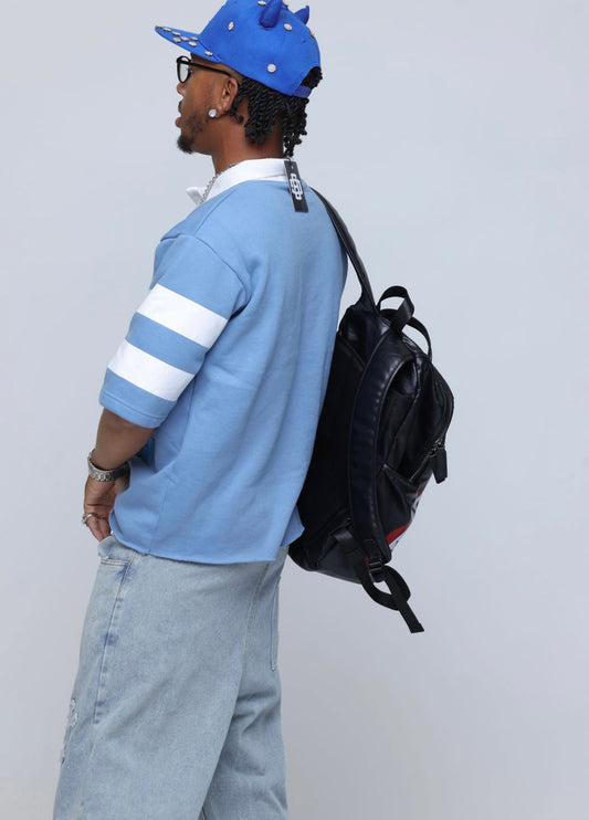 Blue Rugby Polo Shirt