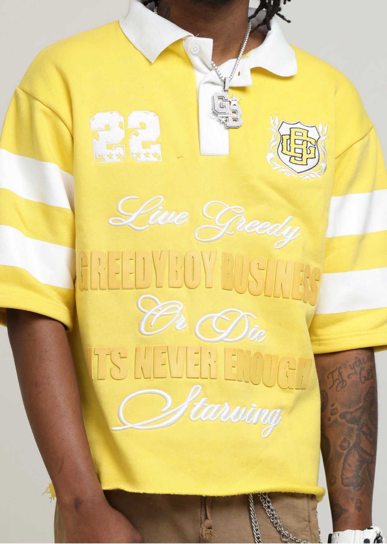 Yellow Rugby Polo Shirt