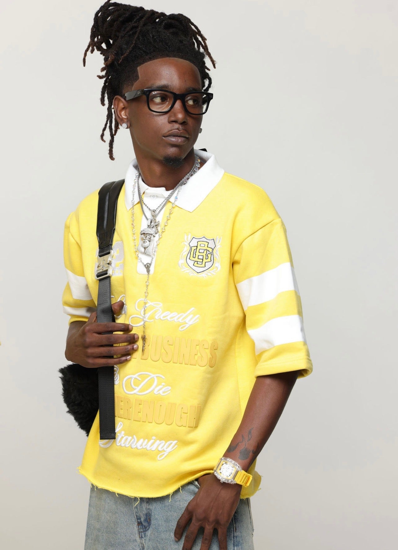 Yellow Rugby Polo Shirt