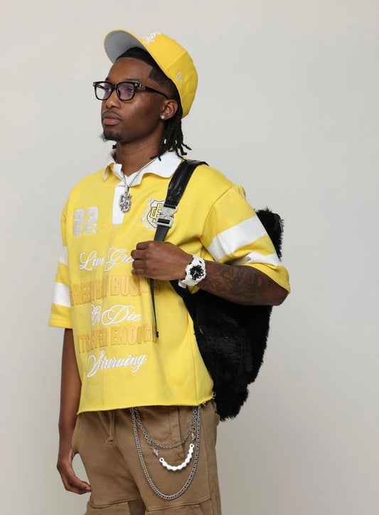 Yellow Rugby Polo Shirt